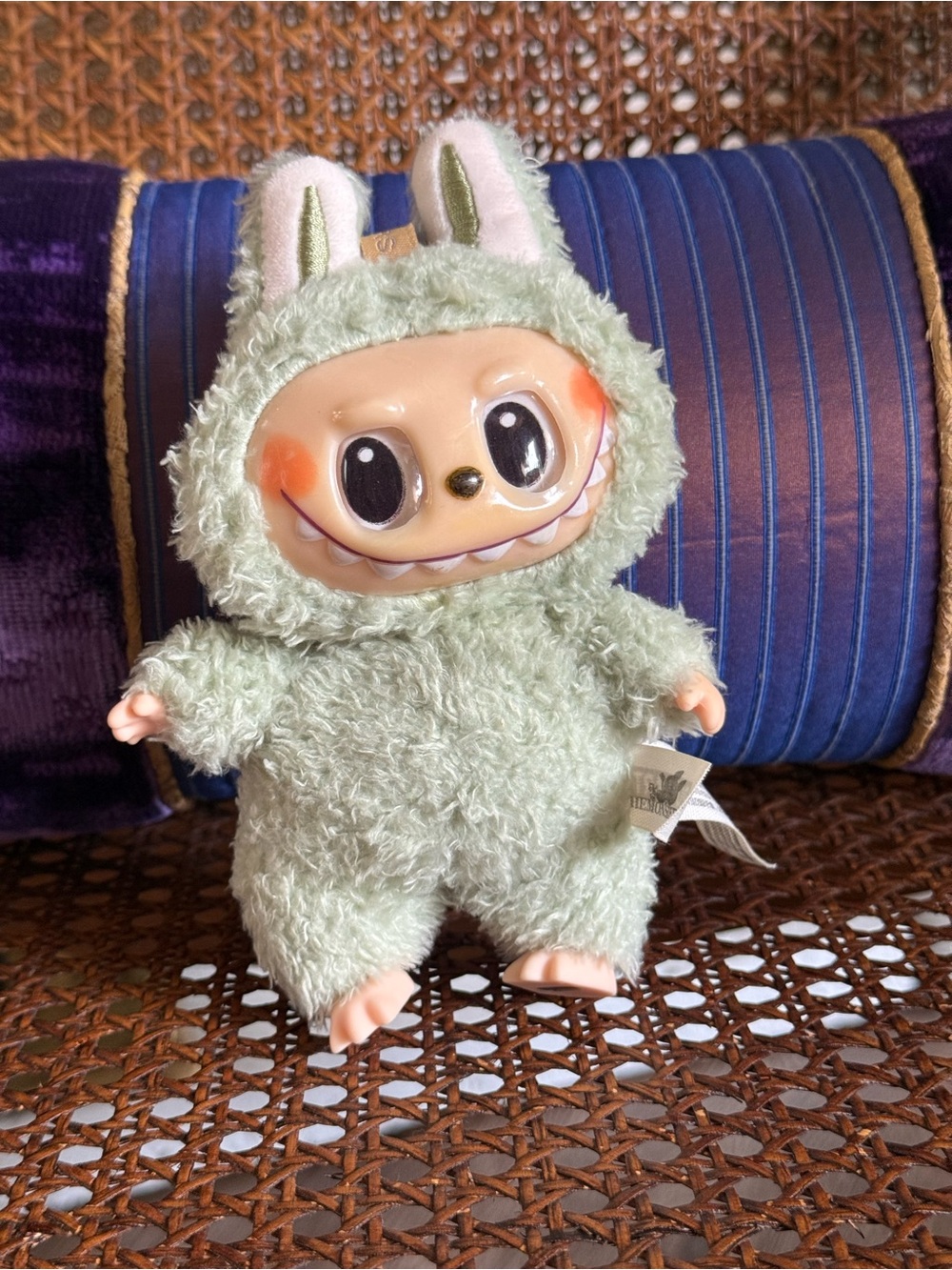 Authentic Green Grape Pop Mart Labubu
- The Monsters - Exciting Macaron
Keychain
